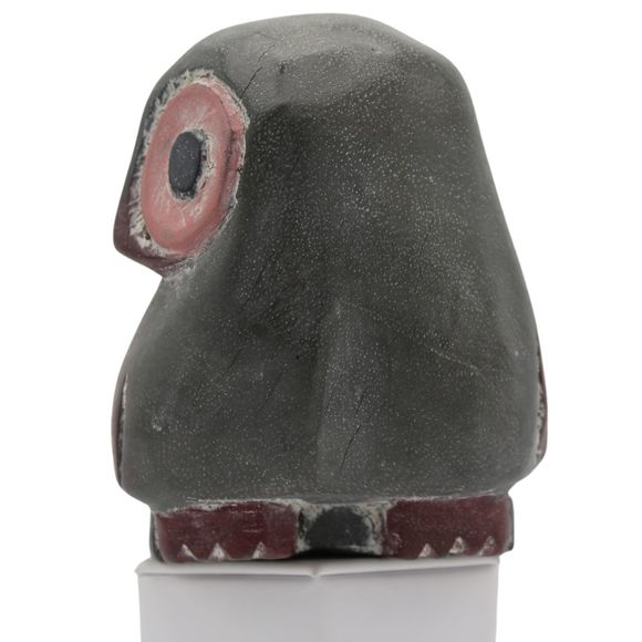 Vintage Hand Carved Wooden Owl Bird Figurine Hand Painted Decorative Sculpture - Picture 4 of 9